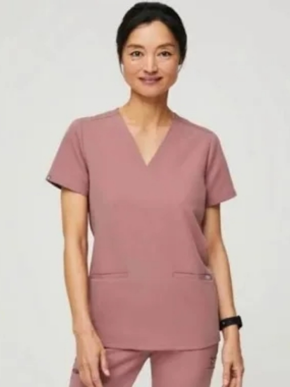 Figs Mauve Casma Scrub Top